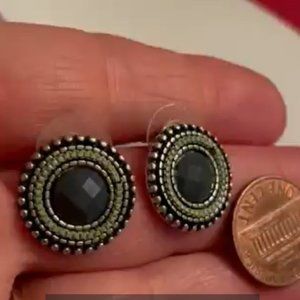 Brand New - Charming Charlie Button Earrings